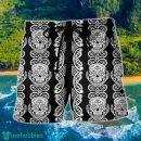 Skull Diamond Pattern Black And White Hawaii Shorts For Men Skull Shorts Swim Trunks