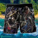 Skull Guitar Black Style Hawaii Shorts For Men Skull Shorts Swim Trunks