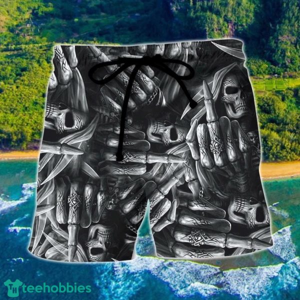 Skull Life Is The Whisper Of The Death Hawaii Shorts For Men Skull Shorts Swim Trunks