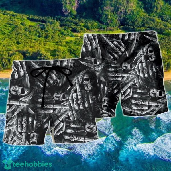 Skull Life Is The Whisper Of The Death Hawaii Shorts For Men Skull Shorts Swim Trunks - Image 2