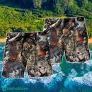 Skull Marrying A Perfect Wife Hawaii Shorts For Men Skull Shorts Swim Trunks
