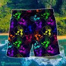 Skull Neon So Cool Hawaii Shorts For Men Skull Shorts Swim Trunks