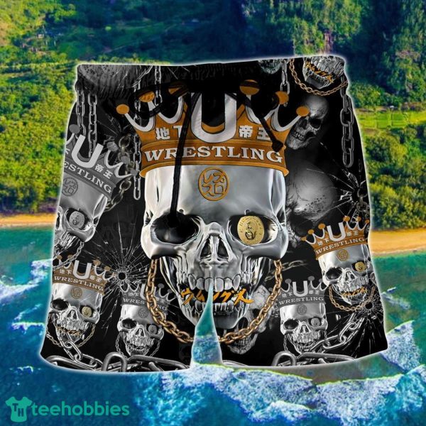 Skull Wrestling Chain Oh My Skull Hawaii Shorts For Men Skull Shorts Swim Trunks
