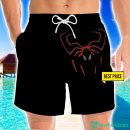 Spiderman Movie Dark Sketch Funny Cosplay Costume 3D Beach Shorts For Men Gift Summer Gift