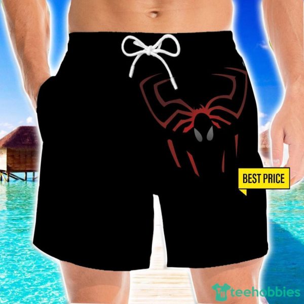 Spiderman Movie Dark Sketch Funny Cosplay Costume 3D Beach Shorts For Men Gift Summer Gift