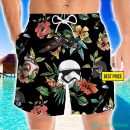 Star Wars Helmet Black 3D Beach Shorts For Men Gift Summer Gift