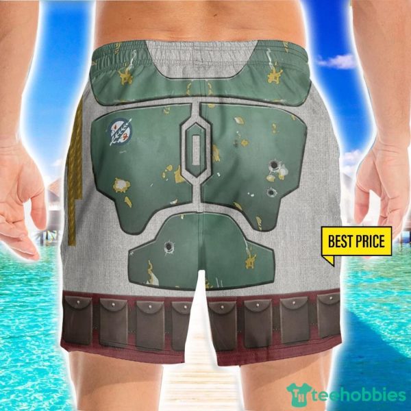Star Wars Boba Fett Cosplay Costume 3D Beach Shorts For Men Gift Summer Gift - Image 2