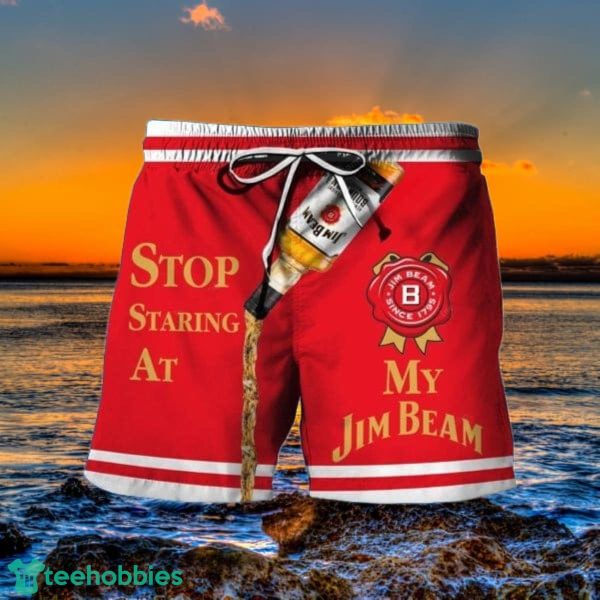 Stop Staring At My Jim Beam Hawaii Shorts Shorts Special Gift Men Women