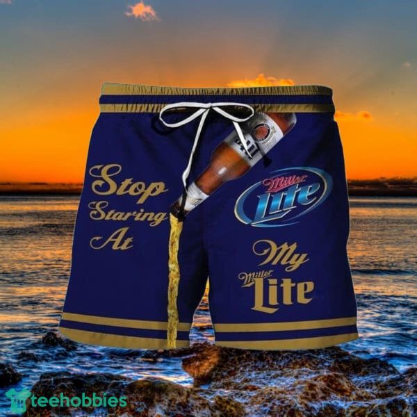 Stop Staring At My Miller Lite Hawaii Shorts Special Gift Men Women