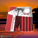 Summer American Flag Patch Budweiser Hawaiian Shorts