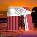 Summer American Flag Patch Budweiser Hawaiian Shorts