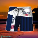Summer American Flag Patch Coors Banquet Hawaiian Shorts