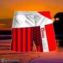 Summer American Flag Patch Coors Light Hawaiian Shorts