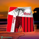 Summer American Flag Patch Coors Light Hawaiian Shorts