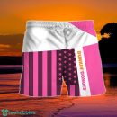 Summer American Flag Patch Dunkin Donut Hawaiian Shorts