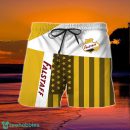 Summer American Flag Patch Falstaff Beer Hawaiian Shorts