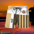 Summer American Flag Patch Miller Lite Hawaiian Shorts