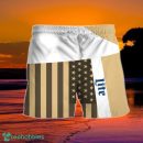 Summer American Flag Patch Miller Lite Hawaiian Shorts