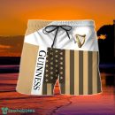 Summer American Flag Patch Guinness Beer Hawaiian Shorts