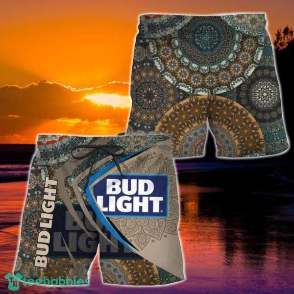 Summer Boho Mandala Bud Light Hawaiian Shorts