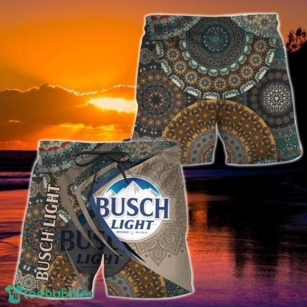 Summer Boho Mandala Busch Light Hawaiian Shorts
