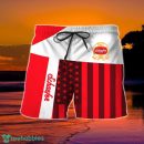 Summer American Flag Patch Schaefer Beer Hawaiian Shorts