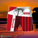 Summer American Flag Patch Rheingold Beer Hawaiian Shorts