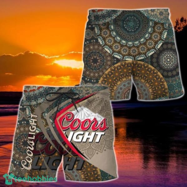 Summer Boho Mandala Coors Light Hawaiian Shorts