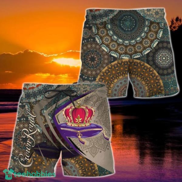 Summer Boho Mandala Crown Royal Hawaiian Shorts