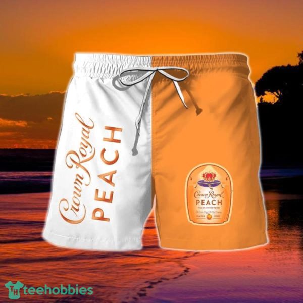Summer Crown Royal Peach Hawaiian Shorts