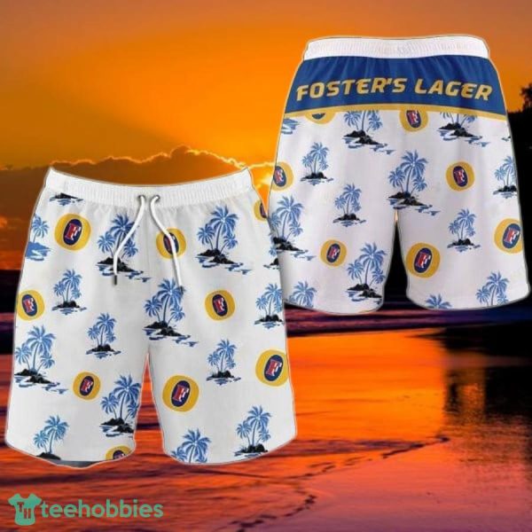 Tropical Palms Foster's Lager Hawaii Shorts