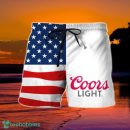 USA Flag Fourth Of July Coors Light Hawaiian Shorts
