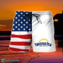 USA Flag Fourth Of July Twisted Tea Hawaiian Shorts
