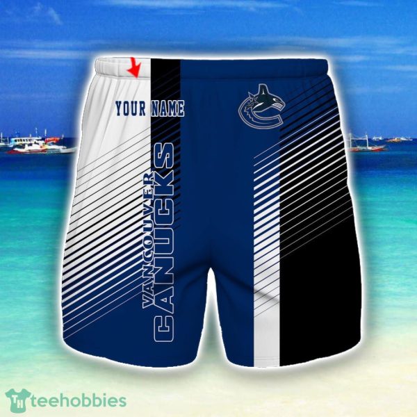 Vancouver Canucks Beach Shorts For Sport Fans Team Summer Gift Custom Name