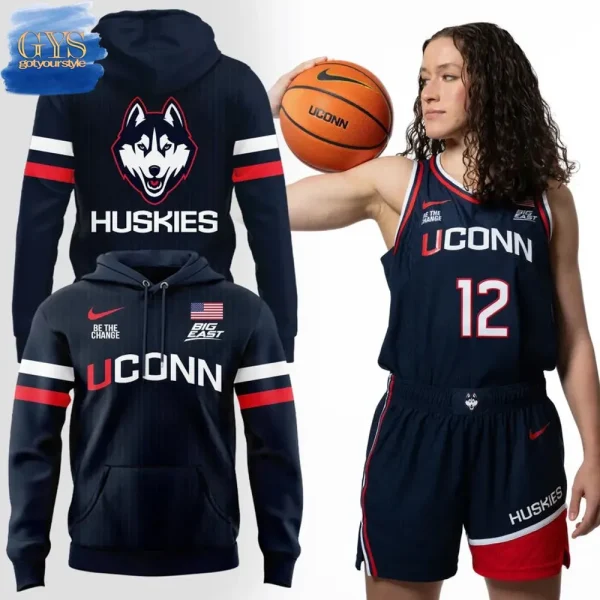 UConn Women's Basketball NCAA March Madness Blue Uniform Hoodie
