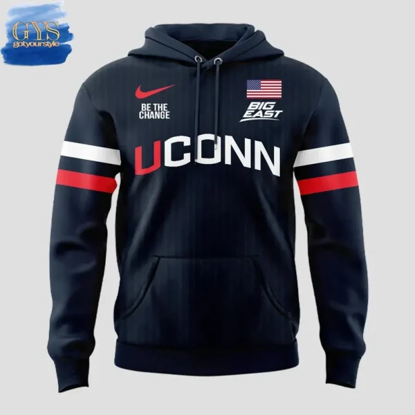 UConn Women's Basketball NCAA March Madness Blue Uniform Hoodie - Image 2