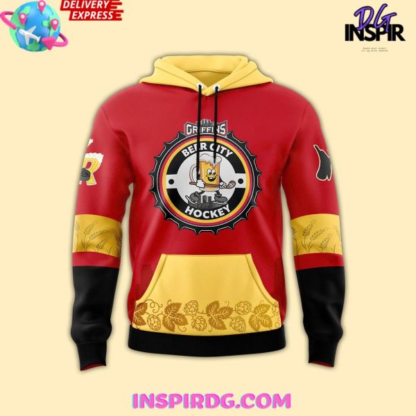Grand Rapids Griffins Beer City Hockey Night 2025 Hoodie - Image 2