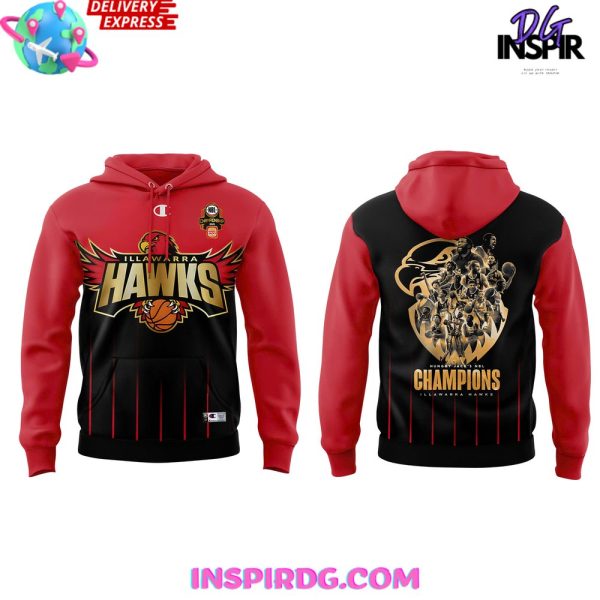 Illawarra Hawks NBL Championship 2025 Hoodie - Image 2