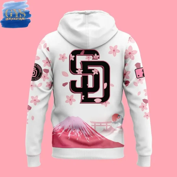 Padres Cherry Blossom Premium Special Edition Hoodie - Image 3