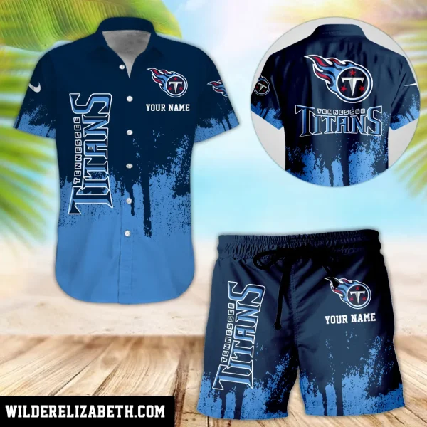Tennessee Titans Hawaiian shirt and shorts set, hawaiian shirt short set, Tennessee Titans Hawaiian shirt PE22