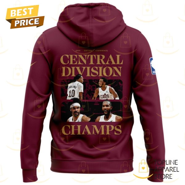 2025 Cleveland Cavaliers Are Central Division Champs Hoodie - Image 3
