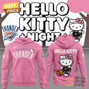 2025 Oklahoma City Thunder Basketball x Hello Kitty Night Hoodie - Pink
