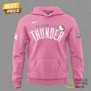 2025 Oklahoma City Thunder Basketball x Hello Kitty Night Hoodie - Pink