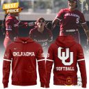 2025 Oklahoma Sooners Women Softball Hoodie - Red