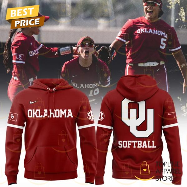 2025 Oklahoma Sooners Women Softball Hoodie - Red