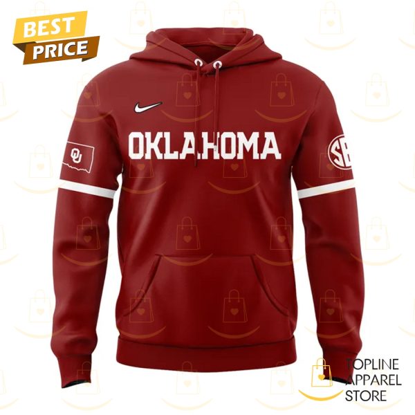 2025 Oklahoma Sooners Women Softball Hoodie - Red - Image 2