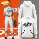 2025 OSU Cowgirl Softball Logo Hoodie - White
