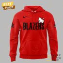 2025 Portland Trail Blazers x Hello Kitty Night Hoodie - Red
