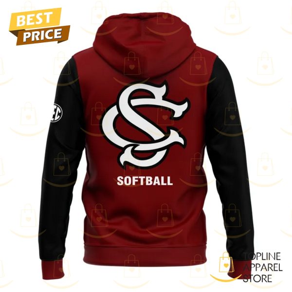 2025 South Carolina Gamecocks Softball Logo Hoodie - Red - Image 3