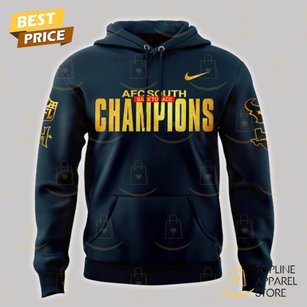 Back To Back 2024-2025 AFC South Division Champions Houston Texans Hoodie - Image 2